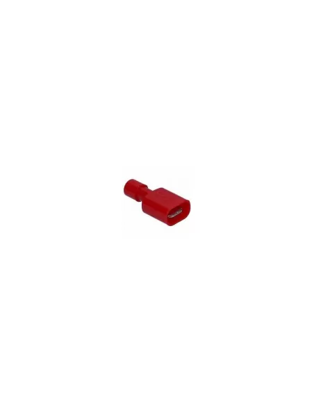 Connecteur mâle rouge Cembre RF-M608P 6.35x0.8 entièrement isolé
